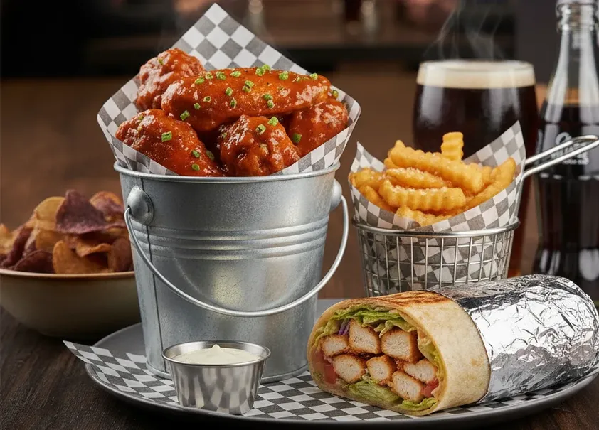 Wings Combo at OC WINGS Spruce Grove - crispy wings paired with delicious sides